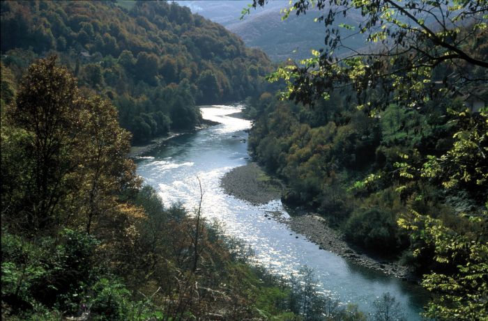 Drina-Tal am Sutjeska Nationalpark, 25.10.2006