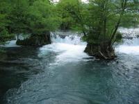 Kanton Una-Sana near Bihac, Una Falls, 09.05.2008